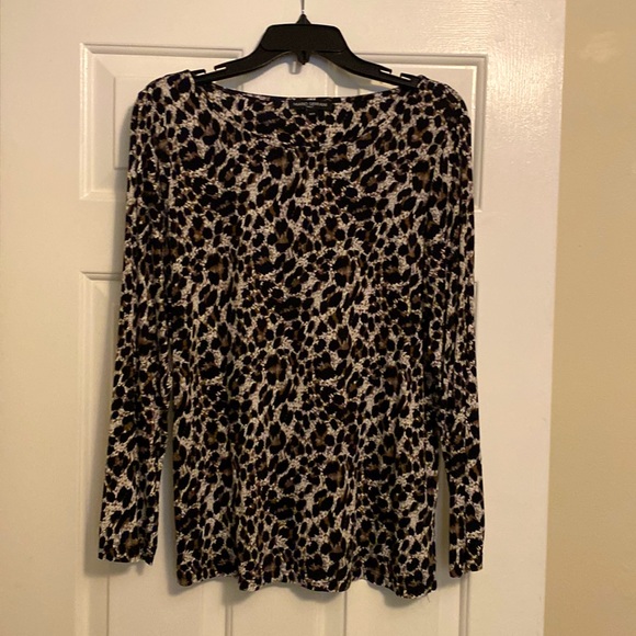 Mario Serrani Italy long sleeve leopard long sleeve size medium - Picture 1 of 3